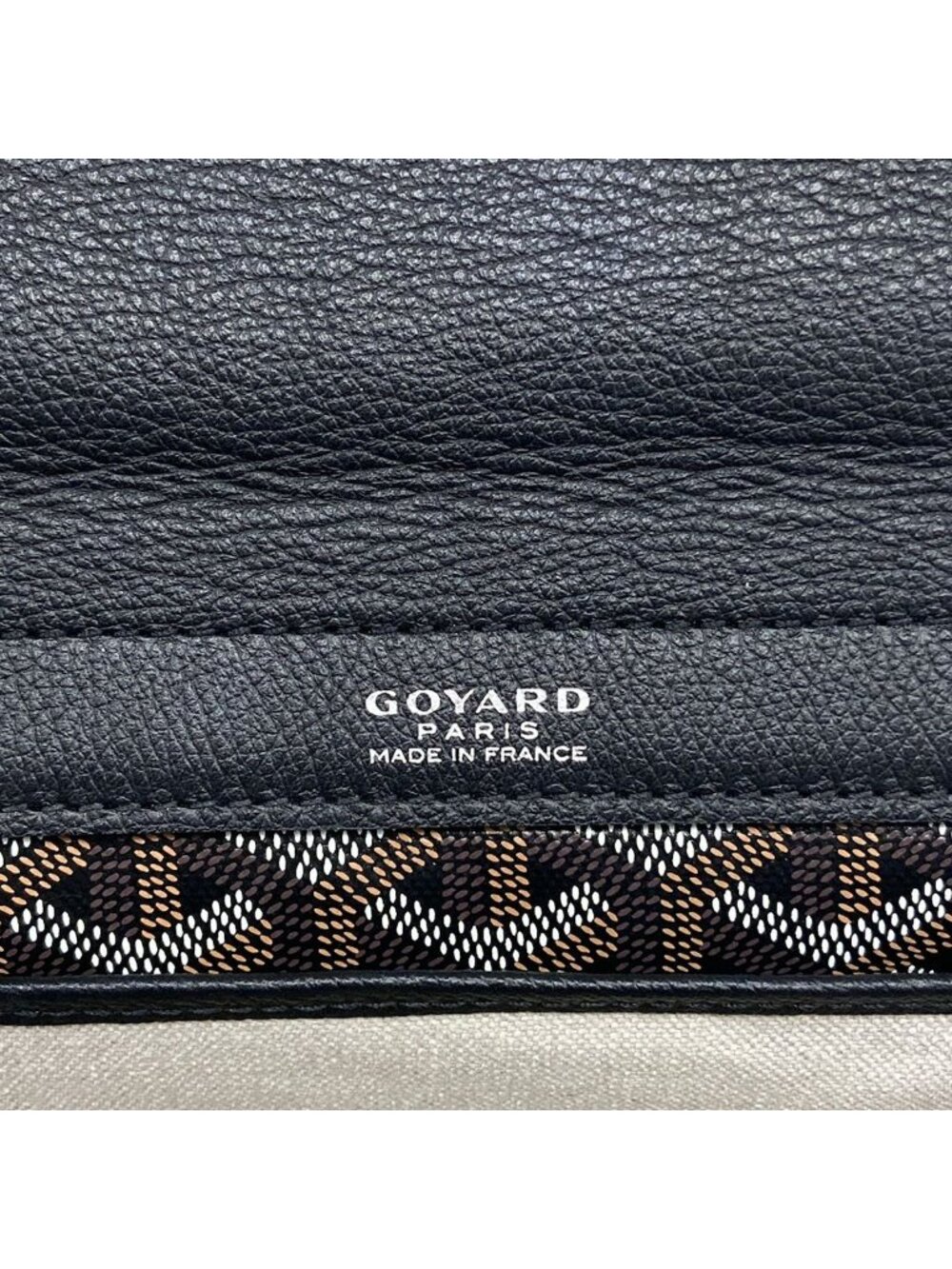 Goyard Tote Bag Luet PM Dark Brown Black Leather - Picture 9 of 15
